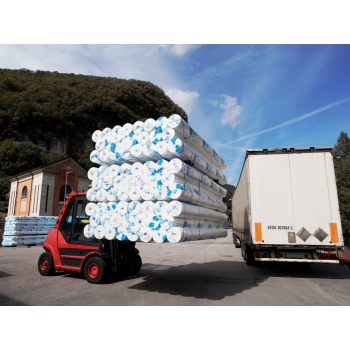 Geowłóknina HOMOLOGOWANA PP Polipropylenowa 9kN/m2. Szerokość 5,25 m x 55mb.